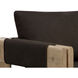 Carmichael Nubuck Cocoa Leather Lounge Chair